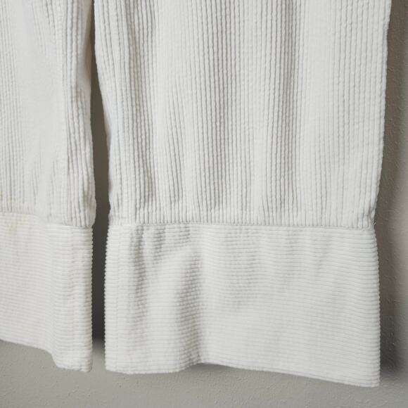 J.O.A. Just One Answer Women's Corduroy Front Tie Pants Off White Medium Wide - Picture 4 of 15